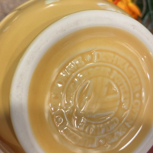 Longaberger Butternut Yellow Pottery Creamer Woven Traditions - Picture 14 of 15